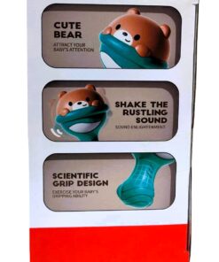 Alternative view of Cute Bear Sensory Sand Hammer Maracas Pack – 2-Piece Early Childhood Percussion Rattle Set with Scientific Grip Handle, Rustling Sound Core, & Rounded Safety Edges