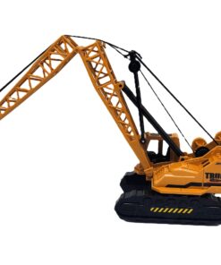 Yi Xiang Alloy Series Simulation Crawler Crane Truck – Heavy-Duty Inertia-Powered Engineering Lifter with 360° Rotating Cab, Articulated Lattice Boom & Working Hoist Hook