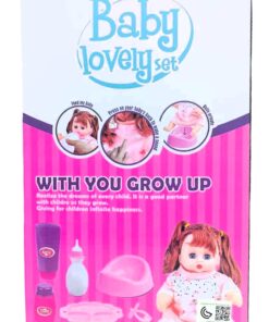 Alternative view of Baby Lovely Set Premium Interactive Nurturing Toy Station – Realistic Feeding & Potty Training Interactive Doll with Foldable Travel Stroller, Sound-Activation Back Sensor, and Complete Nursery Mealtime Accessories