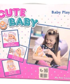Alternative view of Cute Baby Interactive Play Set – Nurturing Sound Doll with Potty Training Kit, Feeding Accessories, and Diaper