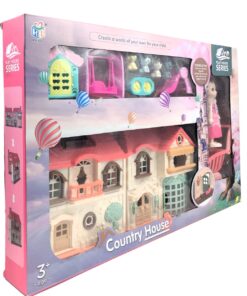 Alternative view of Kaibao Play House Series – Foldable Interactive Country House Playset with Mini Doll, Pet Figures, and Playground Accessories