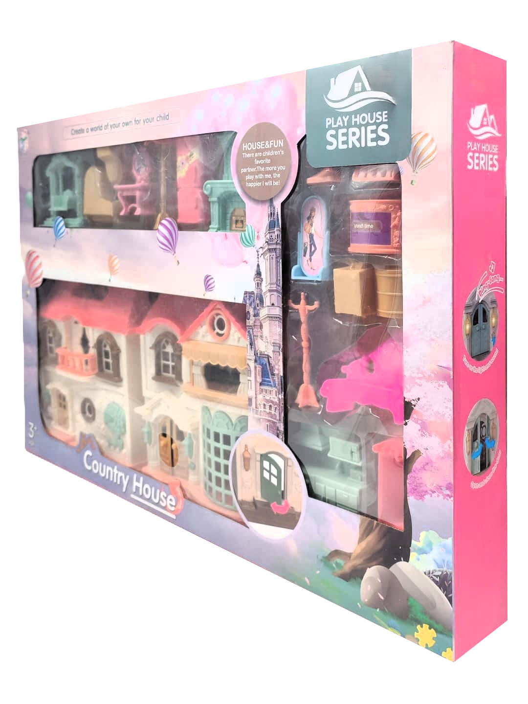 Kaibao Play House Series – Foldable Interactive Country House Playset with Deluxe Furniture Bundle 2 Kaibao Play House Series – Foldable Interactive Country House Playset with Deluxe Furniture Bundle - Image 2