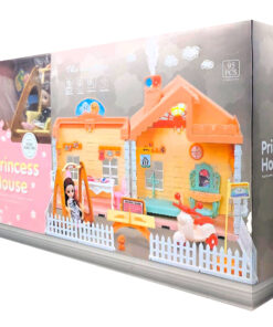 Alternative view of Princess Royal Carriage Fairytale Playset – Royal Blue Imperial Pumpkin Coach with White Stallion, Rooted Pink Mane & Articulated Princess Doll