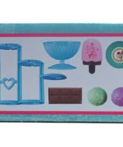 Alternative view of DIY Yourself Ice Cream Deluxe Stand – 37-Piece Pretend Dessert Shop with Working Water Pump, Display Racks, Scoops, and Pretend Sweets