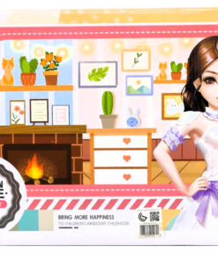 Alternative view of Fashion House Creative Toy World Deluxe Dollhouse Playset – Miniature Multi-Room Dream Home with Articulated Doll, Interactive Furniture Modules, Desktop Computer Suite & Kitchen Appliances
