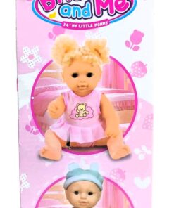 Alternative view of King Time Baby and Me 14-Inch Interactive Drink & Wet Doll – Pink Plaid Dress with Musical Bunny Potty and Bottle