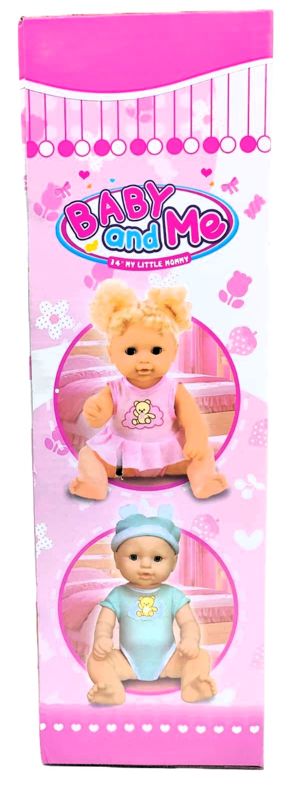 King Time Baby and Me 14-Inch Interactive Drink & Wet Doll – Pink Plaid Dress with Musical Bunny Potty and Bottle 2 King Time Baby and Me 14-Inch Interactive Drink & Wet Doll – Pink Plaid Dress with Musical Bunny Potty and Bottle - Image 2