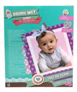 Alternative view of LUNABEBE Drink Wet Baby Playset – Interactive Nurturing Doll with Potty, Duck Diaper, Tissue Box, and Floral Pink Dress