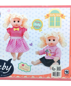 Alternative view of Baby Lovely Interactive Doctor & Patient Clinic – 14-Inch Nurturing Toddler Doll with Sound-Activated Back Sensor, Toy Stethoscope, Injection Syringe, Medical Otoscope, and Floral Outfit