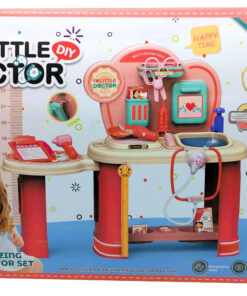 I'm Little DIY Roleplay Pavilion – Amazing Doctor Clinic Station with Real Working Water Sink, Height Measurement Chart, and Pediatric Tool Set