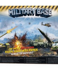 Alternative view of Elite Military Force Desert Logistic Transporter Playset – Heavy-Duty Army Cargo Truck with Strategic Concertina Razor Wire Barricades, Recon Plane & Articulated Commandos