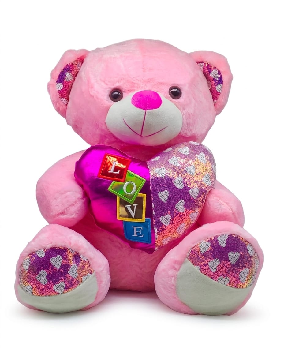 Premium 50cm "LOVE" Valentine’s Day Plush Teddy Bear 3 Premium 50cm "LOVE" Valentine’s Day Plush Teddy Bear - Image 3