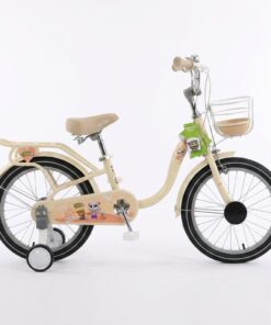 18-Inch "Talking Tom & Angela" Children's Bicycle - Beige & Green Editions