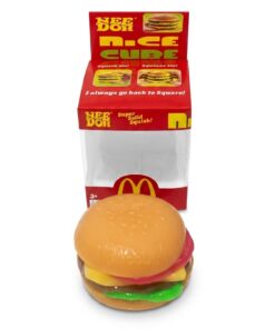 Alternative view of squishy Nice Cube (Burger Edition)
