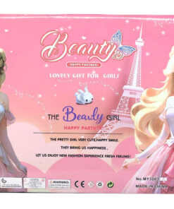 Alternative view of Beauty Happy Partner Fashion Doll Playset – Articulated Doll in Pink Gown with Extra Dresses, Donut Bag, and Bunny Glasses (Item No. MY3203)