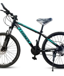 Trinx K036 21-Speed Mountain Bike (26-Inch, Steel Frame, Black/Green)