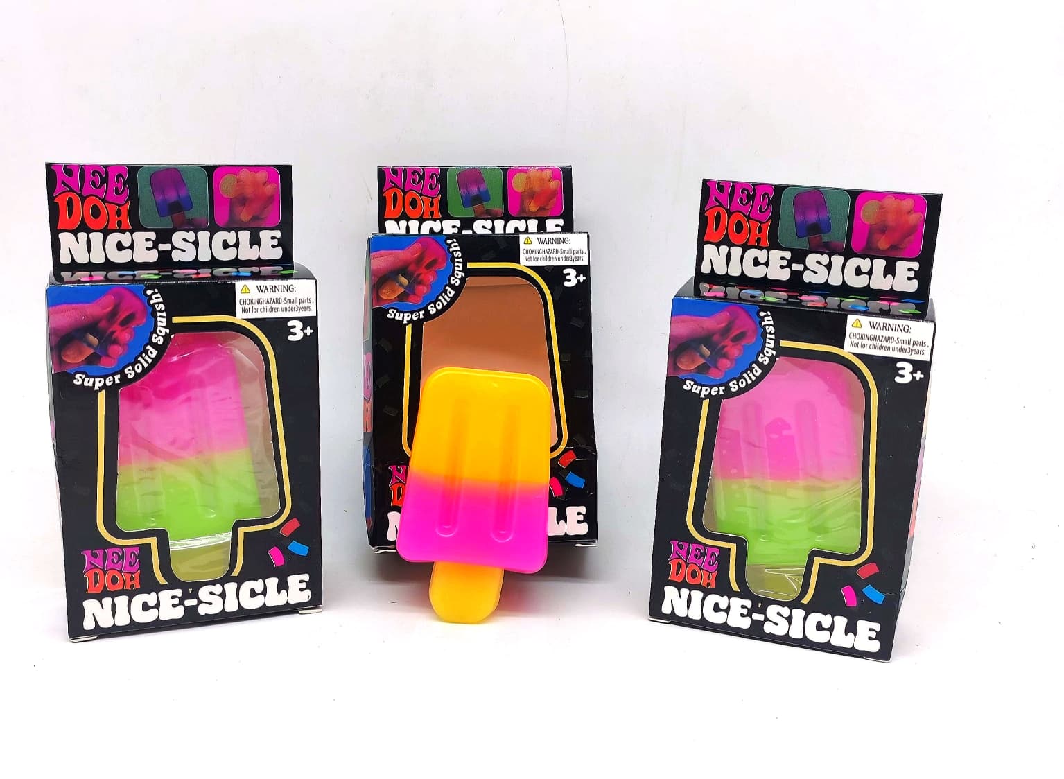 NeeDoh Nice-Sicle Popsicle Fidget Toy (Super Solid Squish, Slime Shapes) 1 NeeDoh Nice-Sicle Popsicle Fidget Toy (Super Solid Squish, Slime Shapes)