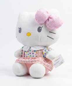 Alternative view of Hello Kitty Heart-Print & Plaid Pinafore Plush Toy