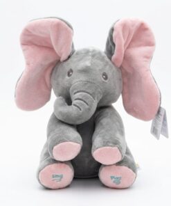 Interactive Peek-a-Boo Musical Elephant Plush